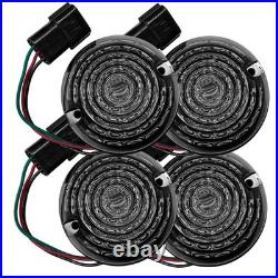 8Pcs Smoked Lens For Land Rover Defender 90 110 130 Stop Tail Light & Indicator