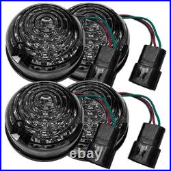 8Pcs Smoked Lens For Land Rover Defender 90 110 130 Stop Tail Light & Indicator 8Pcs Smoked Lens For Land Rover Defender 90 110 130 Stop Tail Light & Indicator