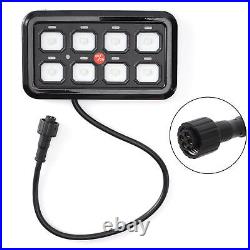 APP Conrtol 8 Gang Switch Panel RGB LED Light Bar Relay System Box 12-24V Car RV