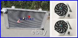 Aluminum Radiator For Land Rover Discovery & Range Rover Series 1 3.9L V8 & FANS