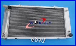 Aluminum radiator + fans for Land Rover Discovery & Range Rover Series 1 3.9L V8