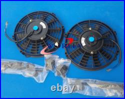 Aluminum radiator + fans for Land Rover Discovery & Range Rover Series 1 3.9L V8