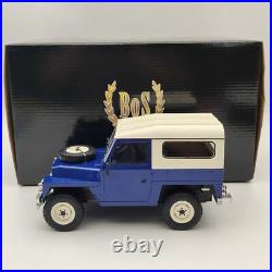 BOS 1/18 Land Rover Light weight Series III 1973 BOS382 Models Car blue & white