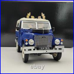 BOS 1/18 Land Rover Light weight Series III 1973 BOS382 Models Car blue & white