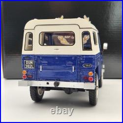 BOS 1/18 Land Rover Light weight Series III 1973 BOS382 Models Car blue & white