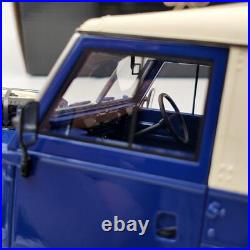 BOS 1/18 Land Rover Light weight Series III 1973 blue & white BOS382 Resin Model