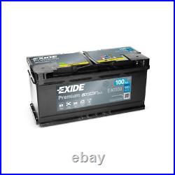 Battery For BMW 5 Series E61 525d Exide Premium 12V 100Ah 900CCA Type 019P