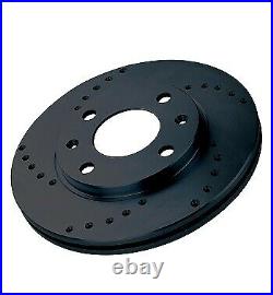 Black Diamond Cross Drilled Front Discs for Landrover 90 Series All Models 8690