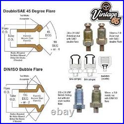 Brass 3/8 24 TPI Male Female Unions 3/16 Copper Nickel Kunifer Brake Pipe 25ft