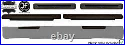 Brown Dash Dashboard 2x Leather Air Vents Plastic Trim Fits Land Rover Series 3