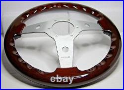 CLASSIC VINTAGE WOOD STEERING WHEEL 310mm 12.3 LUISI MAHOGANY SPORT BRAND NEW