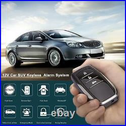 Car RFID Engine Push Stop Start Button Security Starter Keyless Entry Alarm Kits