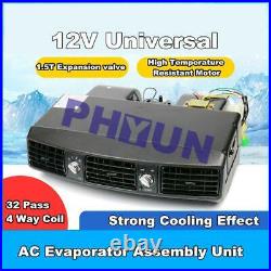 Car Truck Underdash 12V Air Conditioner Evaporator Unit A/C Compressor 3 Speed