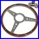 Classic 16 Flat 9 hole Vintage Riveted Wood Rim Steering Wheel For Mk1 Jag
