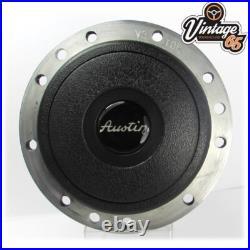 Classic 16 Flat 9 hole Vintage Riveted Wood Rim Steering Wheel For Mk1 Jag