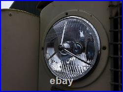 Classic Vintage Car LHD 7 Inch Headlight Headlamp Tripod Lucas P700 Halogen Pair