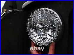 Classic Vintage Car LHD 7 Inch Headlight Headlamp Tripod Lucas P700 Halogen Pair