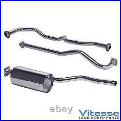 DOUBLE SS Stainless Steel Exhaust System For Land Rover Series 3 SWB 2.25 Petrol