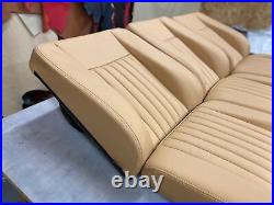 Deluxe set 3 barley fluted leather front seats suitable for Series 3 Land Rovers