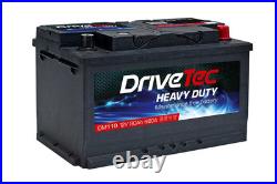 DriveTec Battery 12V 80Ah 660A B13 For BMW 3 Series 320Cd 318td 330Cd M3 320d
