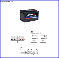 DriveTec Battery 12V 80Ah 660A B13 For BMW 3 Series 320Cd 318td 330Cd M3 320d