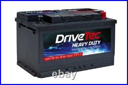 DriveTec Battery 12V 80Ah 660A B13 For BMW 5 Series 530i V8 535i 540i V8 540i