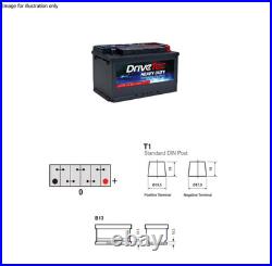DriveTec Battery 12V 80Ah 660A B13 For BMW 5 Series 530i V8 535i 540i V8 540i