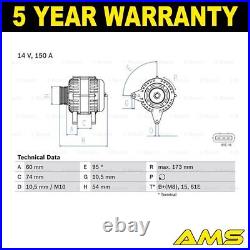 Fits Land Rover Range BMW 5 Series X5 2.0 D 2.5 3.0 Alternator AMS
