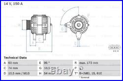 Fits Land Rover Range BMW 5 Series X5 2.0 D 2.5 3.0 Alternator AMS