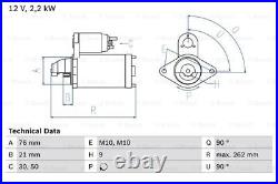 Fits Land Rover Range BMW X5 5 Series 3 2.9 D 3.0 Starter Motor Bosch