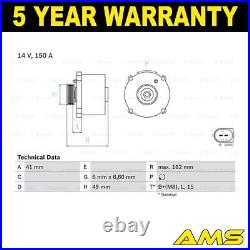 Fits Land Rover Range BMW X5 5 Series 7 + Other Models Alternator AMS