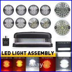 For 1990-2016 Land Rover Defender Complete LED Lamp Kits Clear Lens 90 110 130