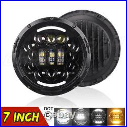 For Land Rover 90/110Tdci/For Lada4x4 urban Niva 7Inch Round LED Headlights DRL