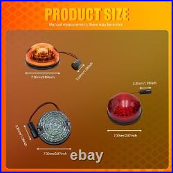 For Land Rover Defender 90/110/130 8PCS 73mm LED Lights Amber White Red IP68