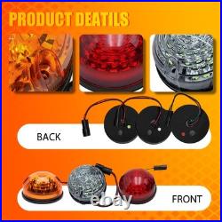 For Land Rover Defender 90/110/130 8PCS 73mm LED Lights Amber White Red IP68