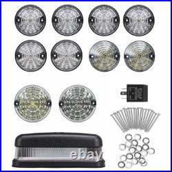 For Land Rover Defender Led Deluxe Clear Upgrade Lamp Light Kit Red Da1291