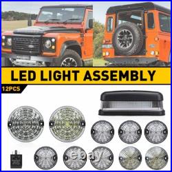 For Land Rover Defender Led Deluxe Clear Upgrade Lamp Light Kit Red Da1291