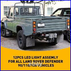 For Land Rover Series Defender 90 110 130 Indicator Side & Tail Light Lamp Lens