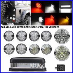 Full Clear LED light upgrade kit for Fog Reverse For Land Rover 90/110 Defender