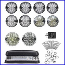 Full Clear LED light upgrade kit for Fog Reverse For Land Rover 90/110 Defender