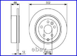 Genuine Bosch Brake Disc 0 986 479 518 for Land Rover