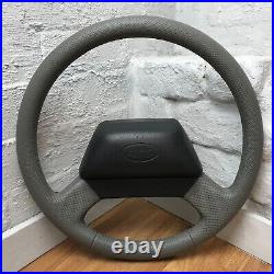 Genuine Land Rover Defender XS 50th grey leather steering wheel. 36 SPLINE. 3A