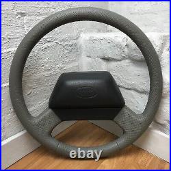 Genuine Land Rover Defender XS 50th grey leather steering wheel. 36 SPLINE. 3A