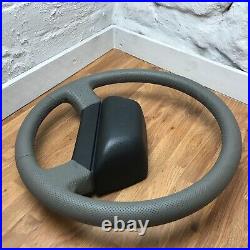 Genuine Land Rover Defender XS 50th grey leather steering wheel. 36 SPLINE. 3A