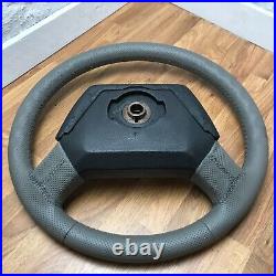 Genuine Land Rover Defender XS 50th grey leather steering wheel. 36 SPLINE. 3A