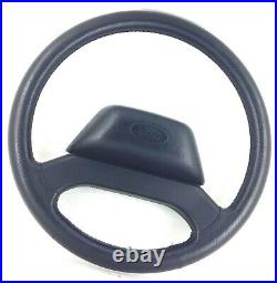 Genuine Land Rover Defender XS black leather steering wheel, from 2015. 9C