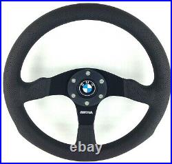 Genuine Momo Competition 350mm steering wheel. BMW horn. 3 5 6 7 