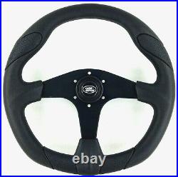 Genuine Momo Quark 350mm steering wheel with hub. Land Rover Defender 36 spline