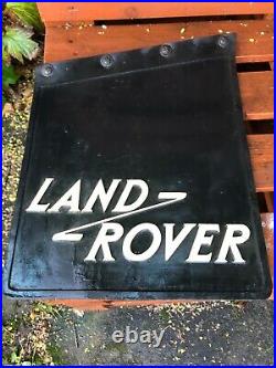 Genuine Original Land Rover Series 2 2a 3 mud flap, With Yellow Text
