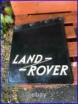 Genuine Original Land Rover Series 2 2a 3 mud flap, With Yellow Text